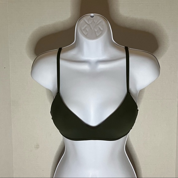 NEW Tory Burch Triangle Bikini Top in Green - Picture 4 of 6